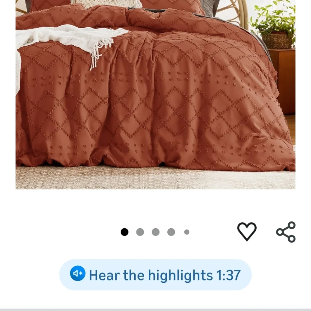 Terracotta Duvet Cover Set